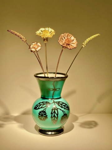 Vintage Art Deco váza Plankenhammer/Floss