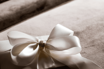 Wrapped luxury bridal gift