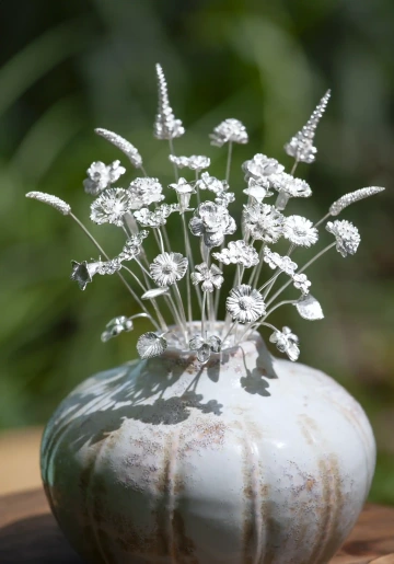 Kytice 30 květin ze stříbra GIYOU pro 30. výročí svatby