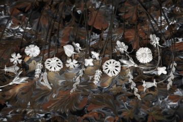 GIYOU květiny ze stříbra pro výročí firmy nebo instituce