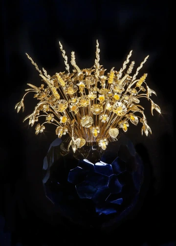 GIYOU bouquet of 118 flowers of fine gold