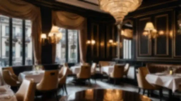 Interiér luxusní restaurace, luxusní dárek k 50 narozeninám