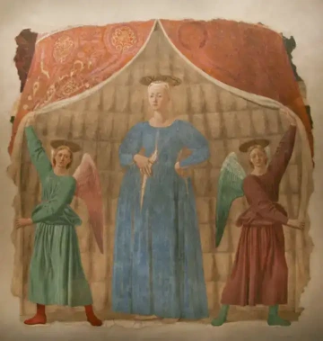 Freska Madonna del Parto (okolo roku 1460) od Piero della Francesca