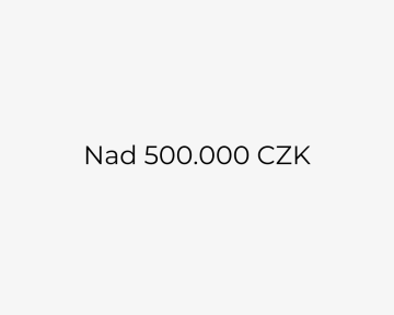 Nápis nad 500.000 CZK