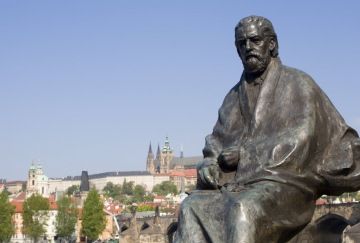 Statute of Bedrich Smetana in Prague