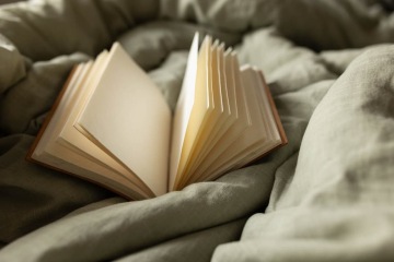 A diary laid in a blanket for CHristmas gift