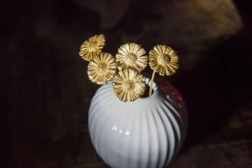 Valentýnské sedmikrásky ze zlata ve váze